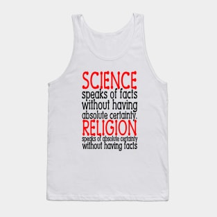 Science Speaks of Facts Tank Top